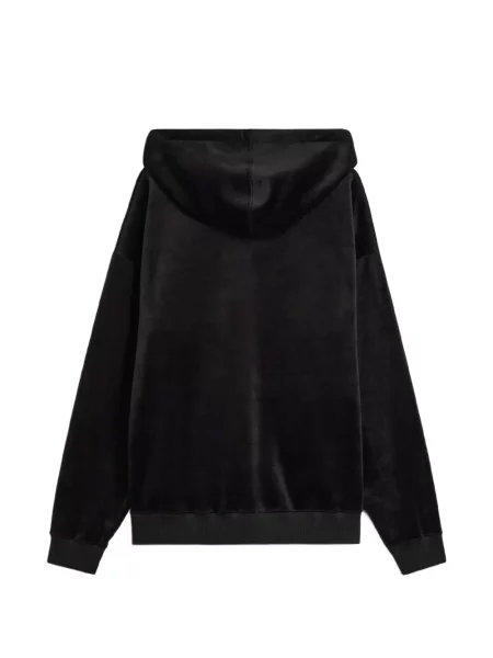 Hanorac cu glugă Y-3 de catifea negru