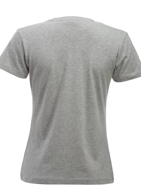 Clique New Classic-T – Klasyczny T-shirt z bawełny współczesny krój – szara