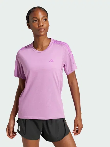 Футболка спортивна adidas 3 Stripes фіолетовий