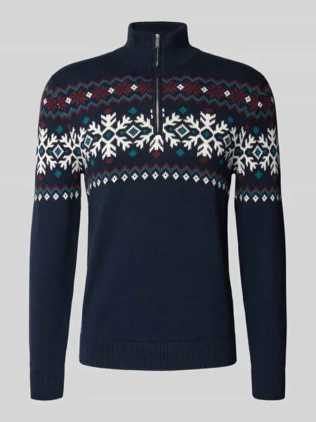 Sweter z dzianiny z kołnierzem Mcneal