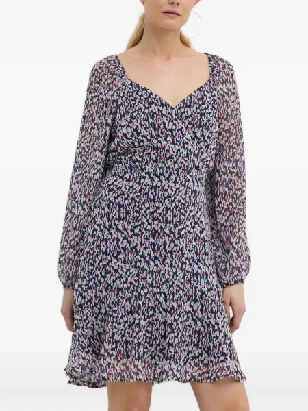 Rochie mini Morgan cu decolteu în V de costum mini albastru