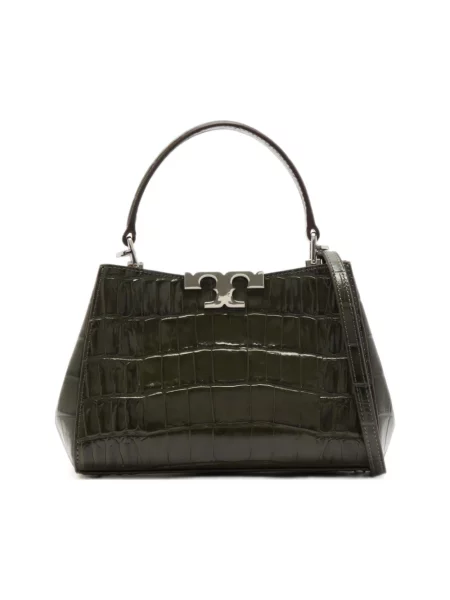 Torebka Tory Burch z logo zielona