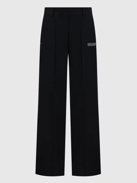 Шерстяные брюки Off-white черные