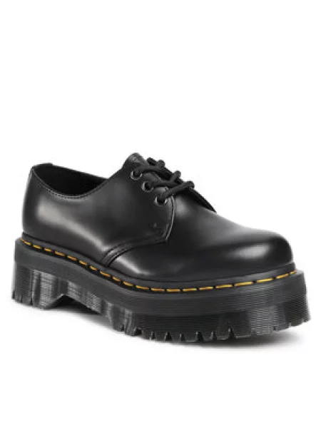 Dr. Martens Batai su raišteliais Quad aukso geltonumo juoda