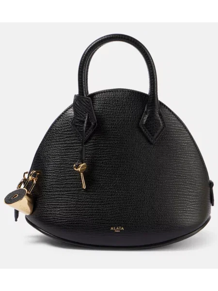 Geanta de piele Alaïa din piele negru