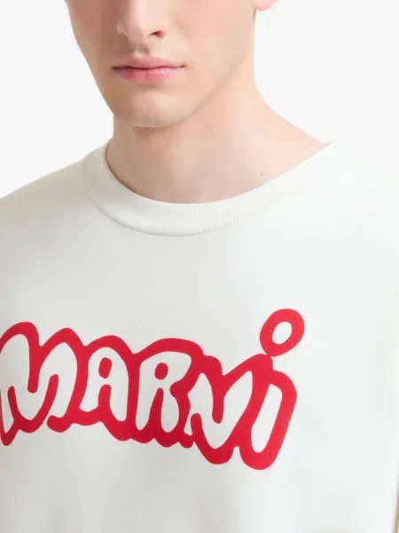 Pulover Marni cu autograf alb