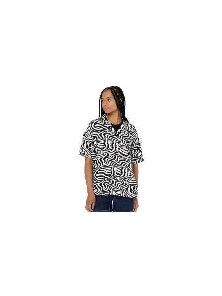 Dickies Leesburg Shirt W Cloud Zebra Kobiety Koszula Dickies Size: S różowy