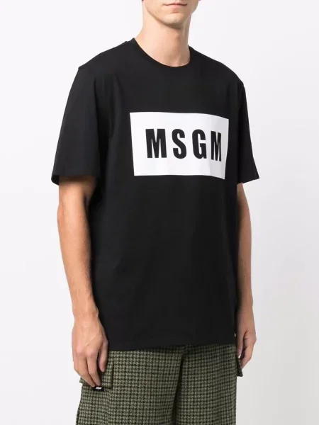 Tričko Msgm s potiskem černé