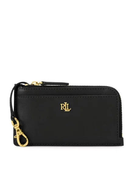Portfel Lauren Ralph Lauren skórzany czarny