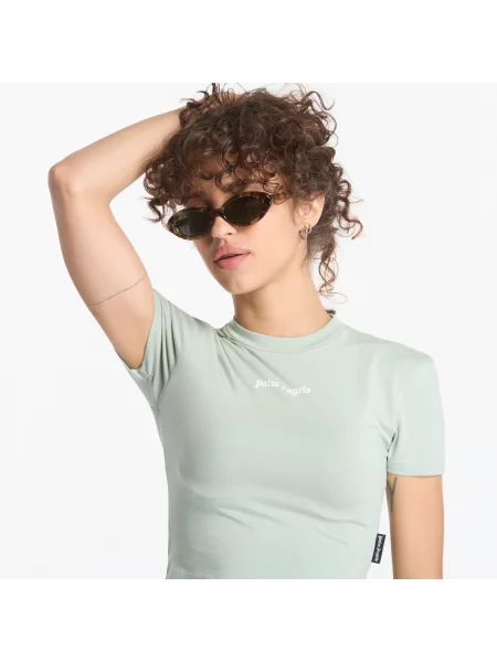 Póló Palm Angels Classic Logo Baby Tee Sage/ Off White S fehér
