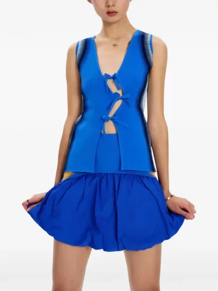 Vestă Ph5 cu funde albastru