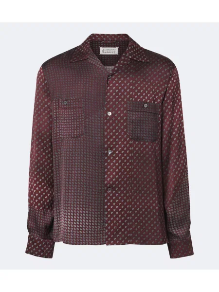 Cămașă Maison Margiela din satin cu model paisley