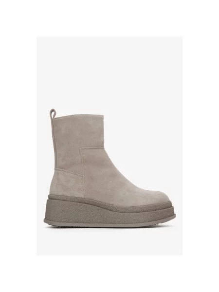 Черевики велюрові Estro сірі