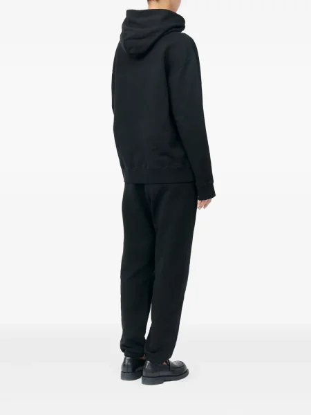 Суичър с качулка Mm6 Maison Margiela с качулка черно