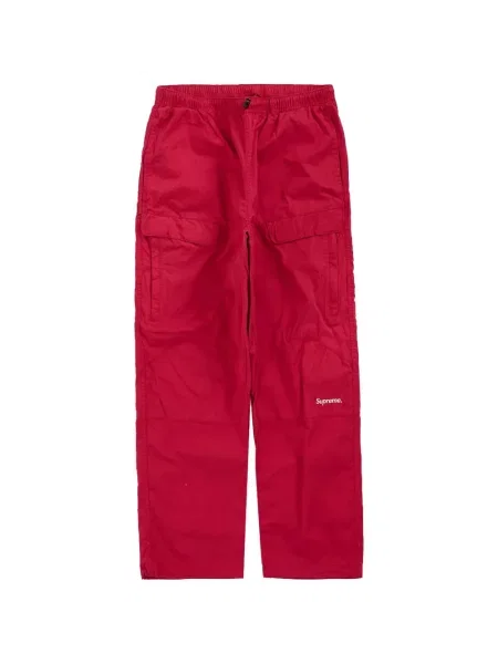 Pantaloni Supreme cu imagine roșu