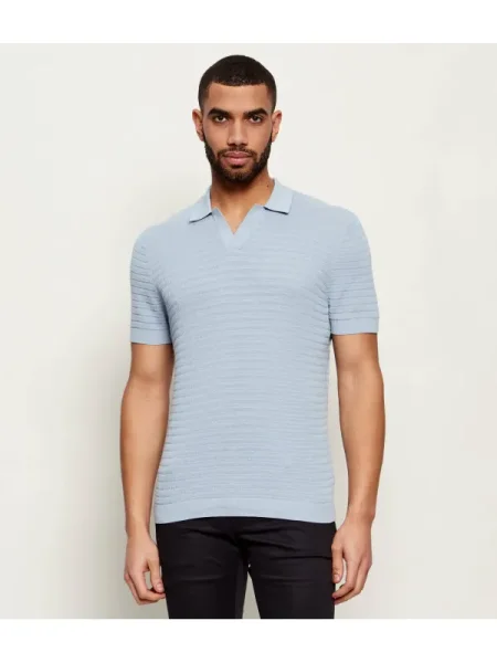 Drykorn Polo BRAIAN | mercerizat albastru