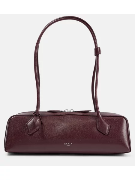 Usnjena torbica Alaia bordo