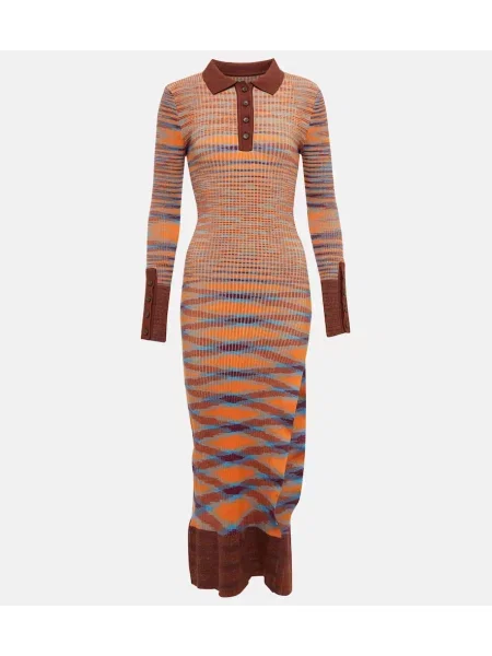 Midi obleka Jacquemus rjava