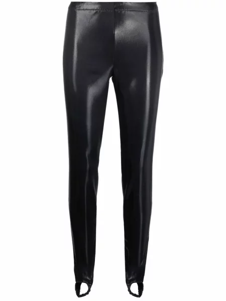 Leggings Dsquared2 din piele negru