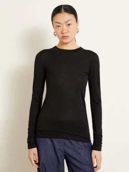 Jil Sander Tričko S Dlouhým Rukávem černá