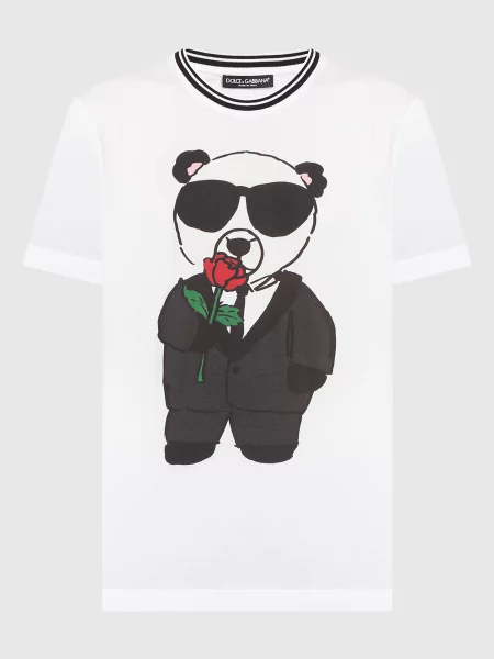 Футболка Dolce&gabbana с принтом белая