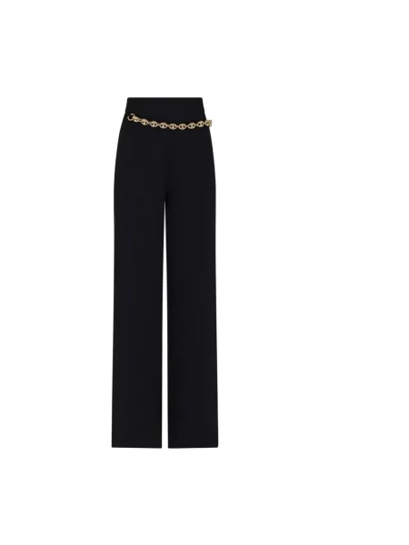 Spodnie Paco Rabanne na rzep z kaszmiru czarne