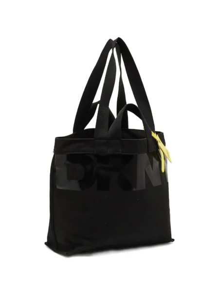 Geantă Dkny din canvas negru