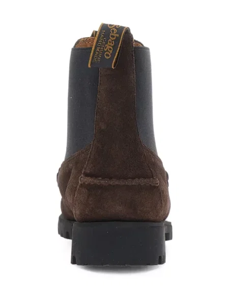Botine chelsea Sebago din piele de căprioară maro