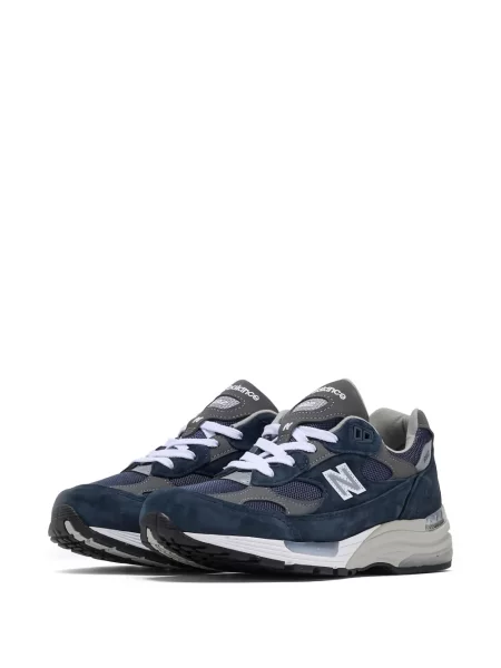 Sneakerși New Balance 992 din piele de căprioară albastru
