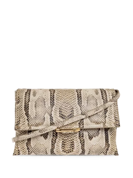 Geanta crossbody Wandler din piele cu model piele de șarpe