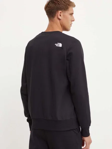 Mikina The North Face Fine Crew s potiskem černá