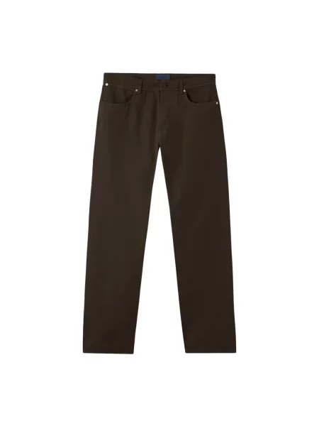 Jeansy Stone Island z kamieniami z 5 kieszeniami brązowe