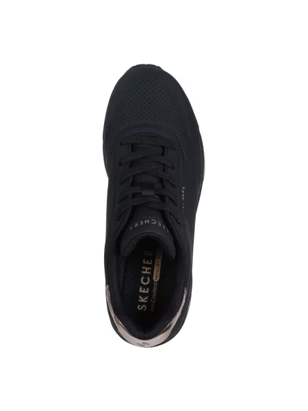 Sneakersy Skechers na koturnie czarne
