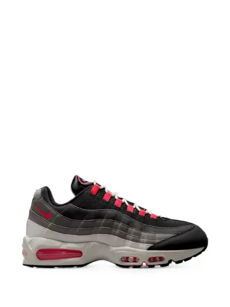 Двуредни препасан кожени маратонки Nike Air Max 95 черно