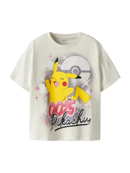 NAME IT Tricou NKFJYDI POKEMON galben / roșu cireș / negru / murdar alb