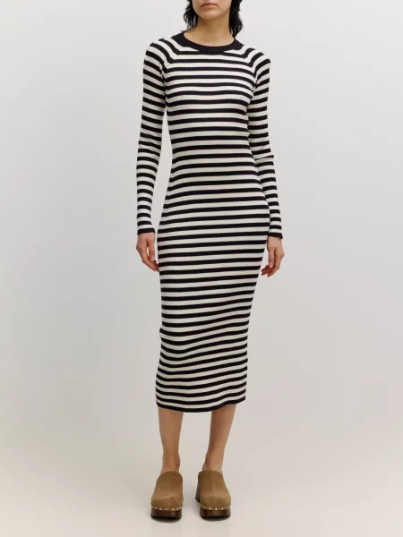 EDITED Rochie Marcelina negru alb