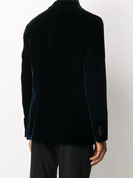 Sacou Giorgio Armani de catifea albastru