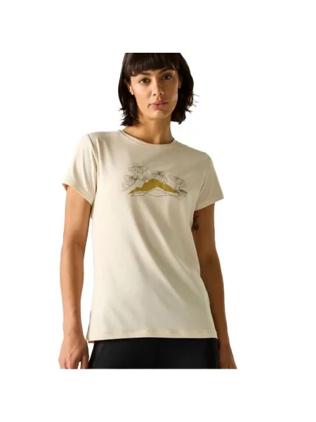 T-shirt Kwiat Górski Rozciągliwa Fingal beżowa