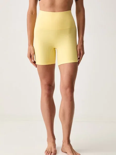 JOYINME pantaloni scurți pentru yoga pentru femei galben