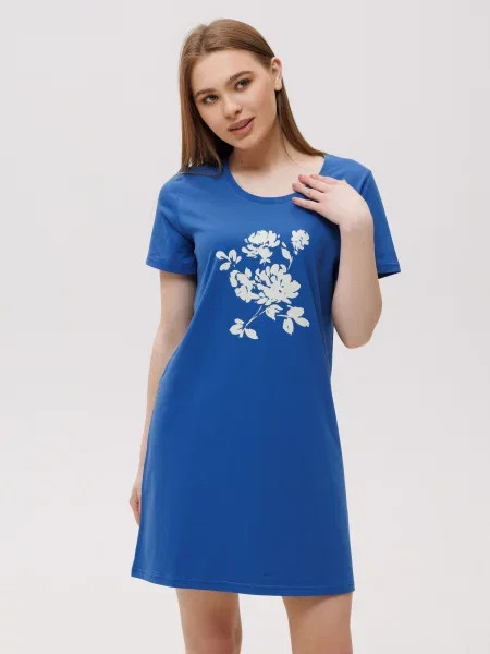 Нічна сорочка Наталюкс синій