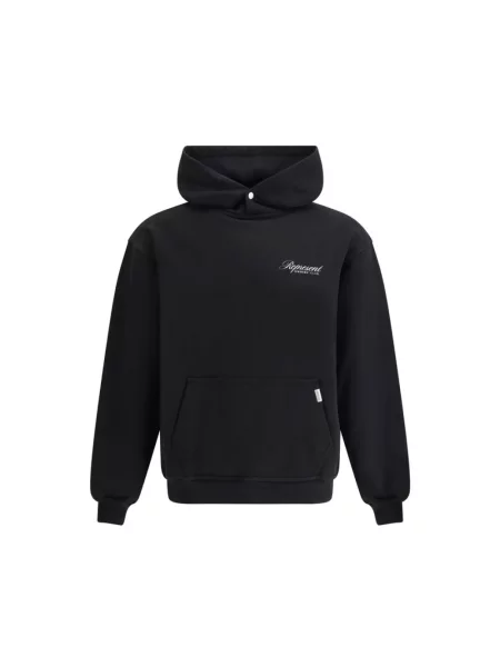 Lniana bluza z kapturem Represent czarna