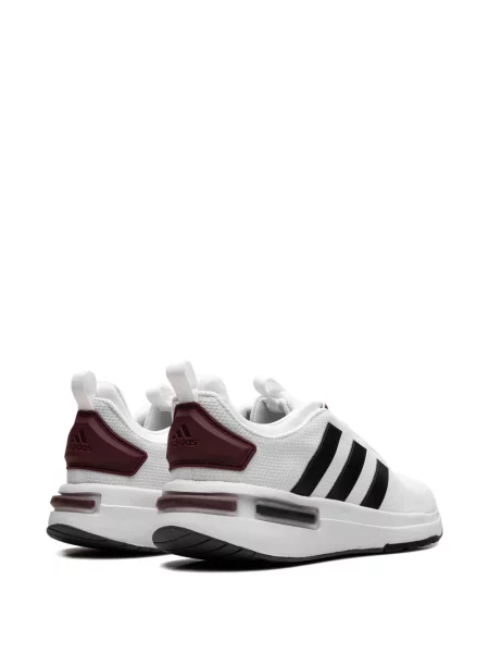 Sneakerși Adidas Gazelle cu dungi din piele de căprioară alb