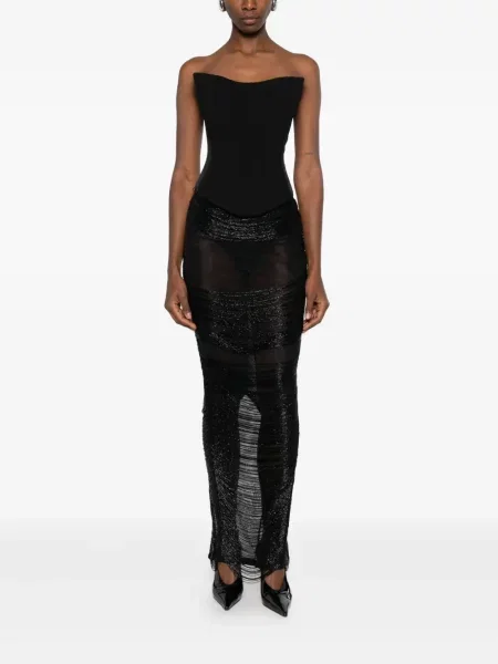 Maksi suknja Mônot na rese crna