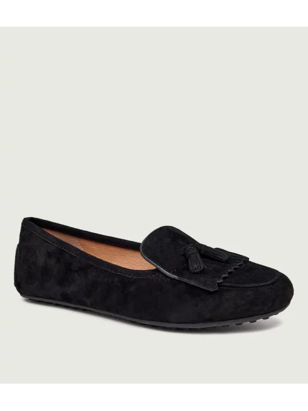 LAUREN RALPH LAUREN Mocasini Tayte | piele întoarsă negru