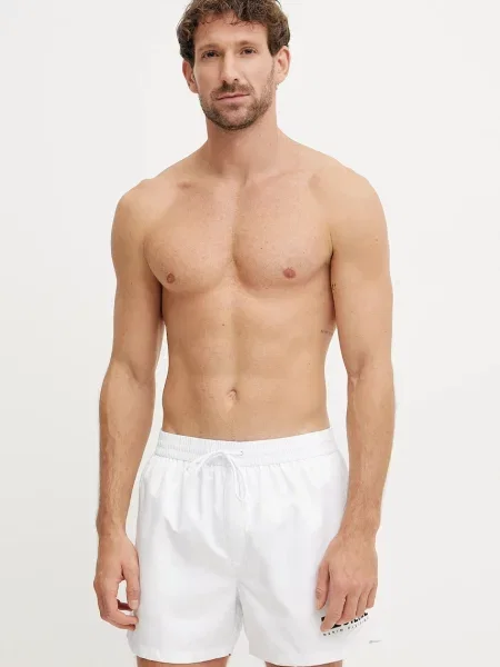 Diesel pantaloni scurti de baie BOXER-SHORTS alb