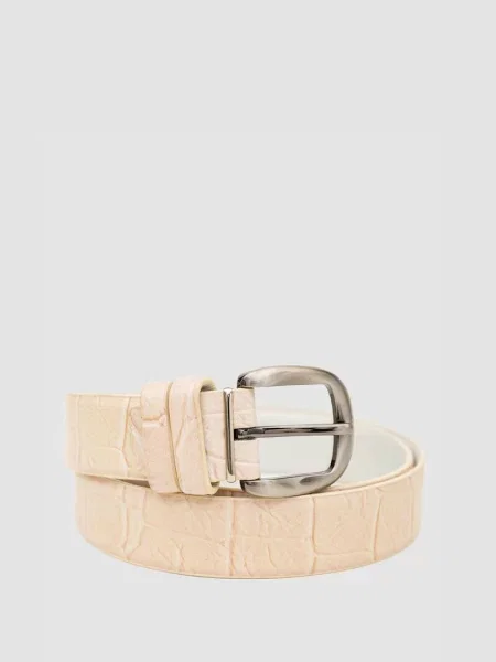 Ремень Ager с ремешками бежевый