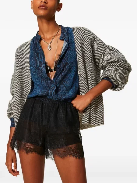 Cardigan Twinset tricotate gri