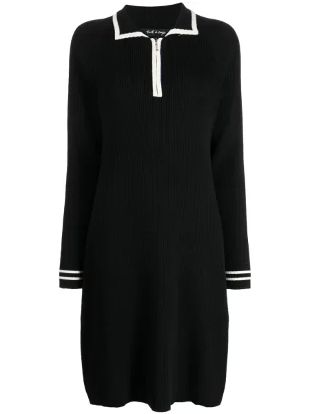 Rochie Tout A Coup cu dungi de costum negru