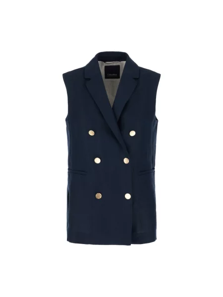 Kamizelka Max Mara niebieska