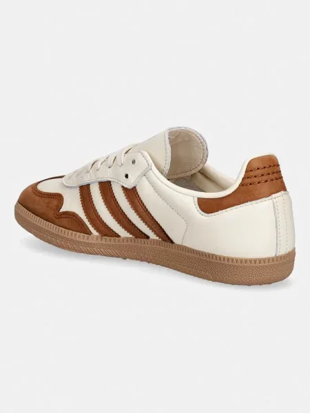 Kožené tenisky adidas Originals Samba Og béžové